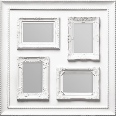 Premier Housewares 4 Photo White Plastic Multi Photo Frame (1/5)