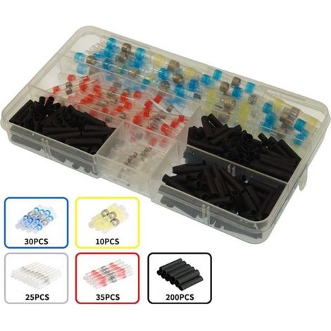 Connecteurs Rapides avec Étain 300 Pièces - 4 Tailles 4-6 mm 1,5-2,5 mm 0,4-1,0 mm 0,25-0,34 mm - Beast (1/5)
