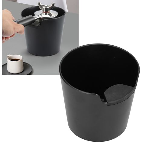Mini bac à résidus de café moulu, seau à marc, poubelle pour pièces de machine à café semi-automatique (noir) (1/5)