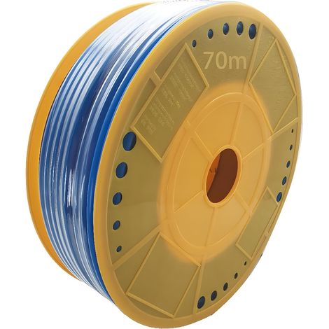Pneumatic Hose, Pneumatic Flexible Polyethylene (PE) Hose OD 8mm x ID 5mm, Drip Irrigation (Blue, 70m) Used in Mechanical Oil Transfer, Brake, Infusion Pipes (1/4)