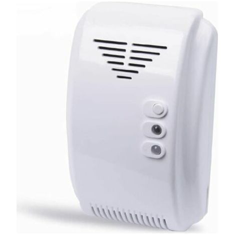 Détecteur de gaz, détecteur de gaz 12 V, alarme, propane, butane, GPL, camping-car, camping-car, blanc (1/2)