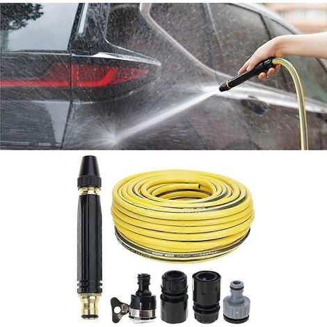 Pistolet de nettoyeur haute pression avec rallonge, lance à jet métallique pour nettoyeur de voiture et 4 buses (1/4)