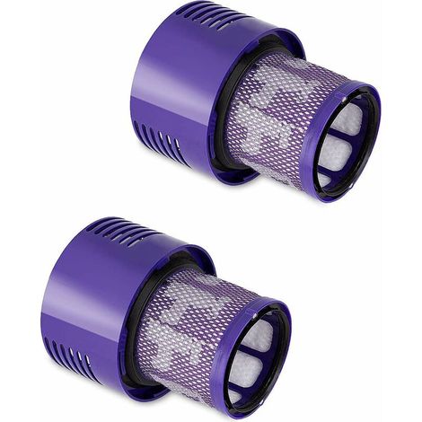 Filtre de Rechange pour Dyson V10 SV12 Cyclone Aspirateurs Pièce de Rechange pour Filtre à Vide Lavable Compatible avec Dyson V10 Aspirateur sans Fil Cyclone Animal Absolute Total Aspirateur 2Pack (1/5)