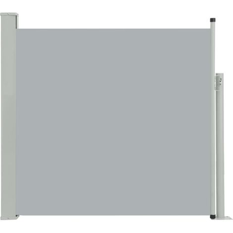 Tenda da sole parasole laterale retrattile per patio giardino terrazza balcone schermo di protezione visiva 170 x 300 cm grigio 020007314