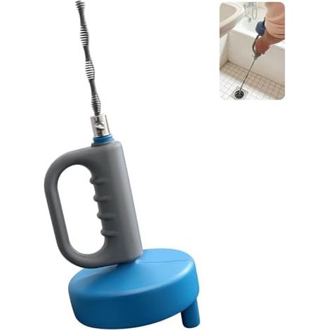 Furet Déboucheur Canalisation 4m Avec Manivelle - Spirale De Nettoyage Outil Plomberie Pour Évier Lavabo WC Douche Sonde Débouchage Flexible Tambour PE Ergonomique