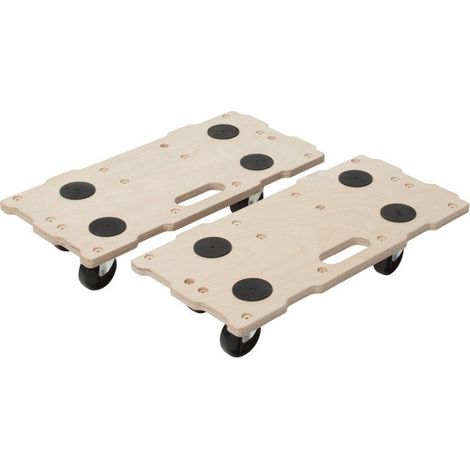 Pack de 2 supports roulants connectables WOLFCRAFT FT 400 (1/5)