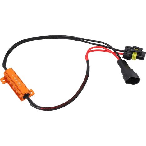 9006 LED Load Resistor Kit, 50W 6 Ohm CAN-BUS Decoder, Heat Resistant Aluminum Alloy, for DRL Fog Lights, Cars, SUVs, Trucks (1/5)