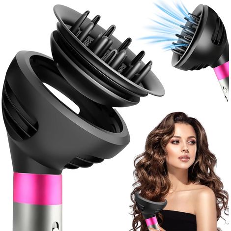 Diffusor für Dyson Airwrap Styler HS01 HS05 HS08, Dyson Airwrap Diffusorspitze, Diffusor für lockiges Haar, umwandelbare Diffusordüse für Airwrap Styler im Haartrockner (1/5)