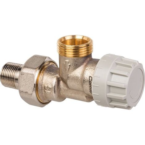 Robinet thermostatique pour radiateur eau chaude, équerre inversé mâle M22-3/8'' (12/17) - Senso EuroSar, Comap