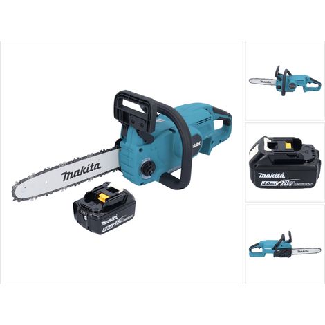 Makita DUC 307 M1X2 tronçonneuse sans fil 18 V 30 cm 7.7 m/s sans balais + 1x batterie 4.0 Ah - sans chargeur