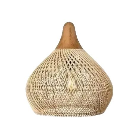 Suspension, Design Fait Main, Éclairage Style Vintage, D40xH40CM Beige, Pas d'ampoule (1/2)