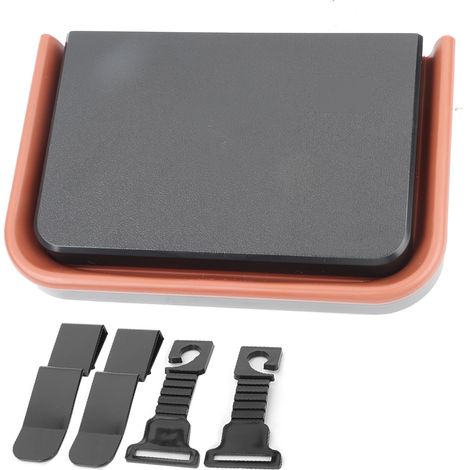 Sac de rangement auto multifonction pliable poubelle suspendue porte-gobelet noir (1/5)
