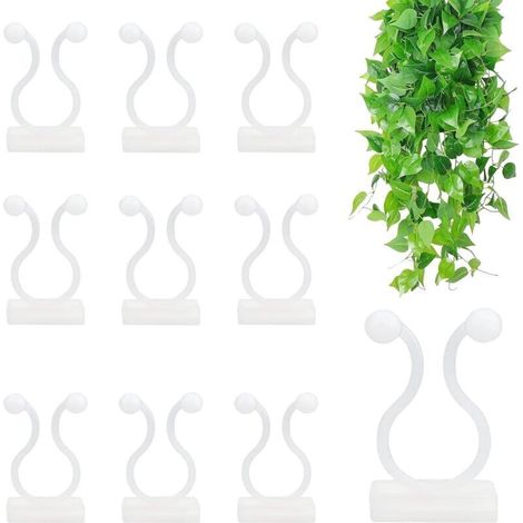 Clips pour Plantes Grimpantes 50 Pièces. Attaches Murales Auto-adhésives pour Plante Grimpante. Supports Pratiques pour Décoration de la Maison et Jardin (1/5)