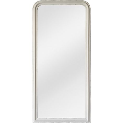 Grande specchio in legno di paulownia - L. 80 x H. 180 cm - Bianco opaco - HELOISE