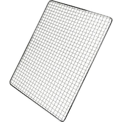 Grille de barbecue en acier inoxydable pour camping, barbecue, pique-nique 40X25cm Fontainebleau Argent (1/5)