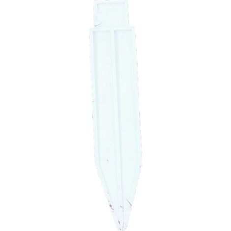 Bordures de Jardin PVC Blanc Élément de Clôture à Assemblage pour Délimiter Plates-bandes, Potagers et Espaces Verts