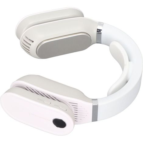Ventilatore da collo portatile 2 in 1: riscaldamento e raffreddamento per uso interno ed esterno - bianco (1/4)