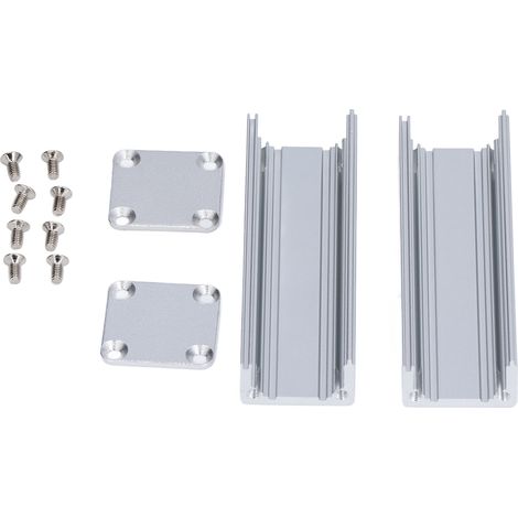 Boîtier de jonction d'alimentation en aluminium mat pour circuit imprimé, accessoires électriques (1/5)