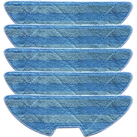 CSPARKV 5PCS Chiffon de vadrouille Compatible avec EZIclean One Aspirateur Robot Laveur Aqua Robot Aspirateur Microfibre Vadrouille Chiffon Remplacement (1/4)