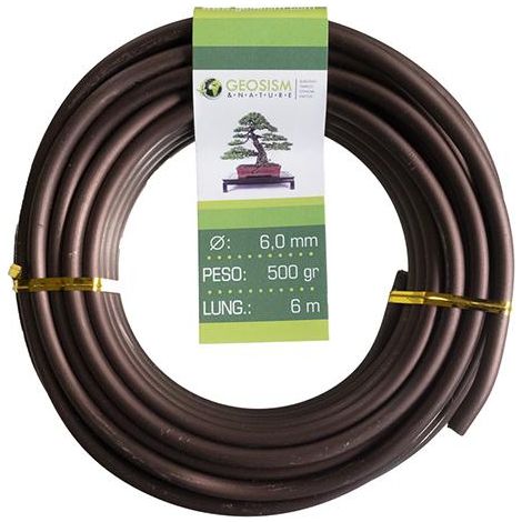 Filo di alluminio ramato (alluminio-ramato) Geotools 6,0 mm per bonsai, 500 gr, 6 m