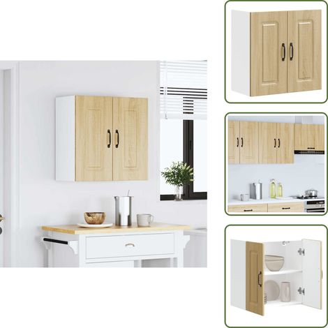 vidaXL Küchen-Hängeschrank Kalmar Sonoma-Eiche Holzwerkstoff (1/5)
