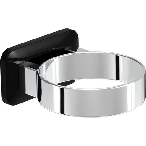 Supporto per asciugacapelli, pratico supporto autoadesivo salvaspazio da parete, adatto per toelette e bagni. (1/5)