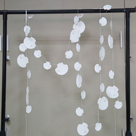 Guirlande Décor Étoile De Mer - Carton Imprimé Double Face - Pour Mariage Thème Océan, Fête Enfant, Baby Shower, Décoration Murale Et Fenêtre - 1 Pièce (1/5)