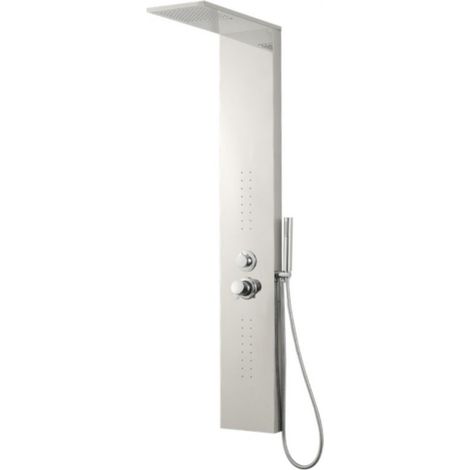 Colonna doccia attrezzata easy in acciaio inox cascata cromo lucido 150x23x53 confezione 1 (1/5)