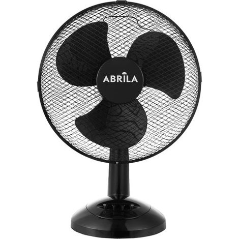 Ventilador de sobremesa "Pizarro Mediano" regulable rotatorio y fijo (35W motor AC 3 velocidades) color negro (1/2)