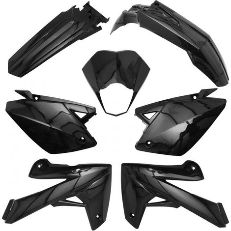 Kit carénage plastique noir P2R pour moto Rieju 125 Marathon Pro