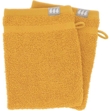 Set di 2 flanelle 15x21 cm 100% cotone - senape - Tendance (1/2)
