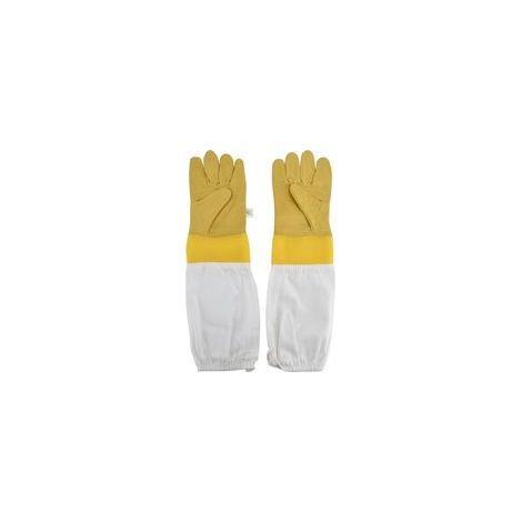 Gants d'apiculture en peau de mouton respirante à manches longues pour apiculteurs (1/5)