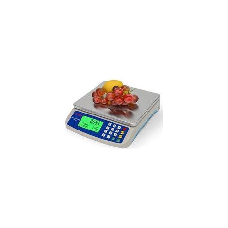 Grande balance de cuisine électronique, 30 kg, avec écran LCD et adaptateur, incluant un calculateur de prix, (1/5)