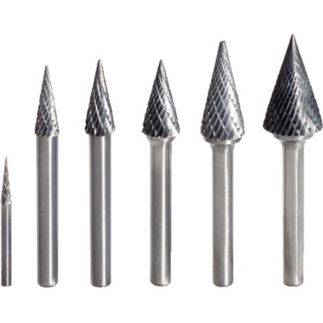 KS Tools HM Spitzkegel-Frässtift Form M, 12 mm