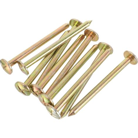 10 Piquets D'arpentage pour Points de Contrôle de Mesure Haute Précision Réutilisables en Métal Galvanisé Adaptés au Marquage et Repérage en Extérieur