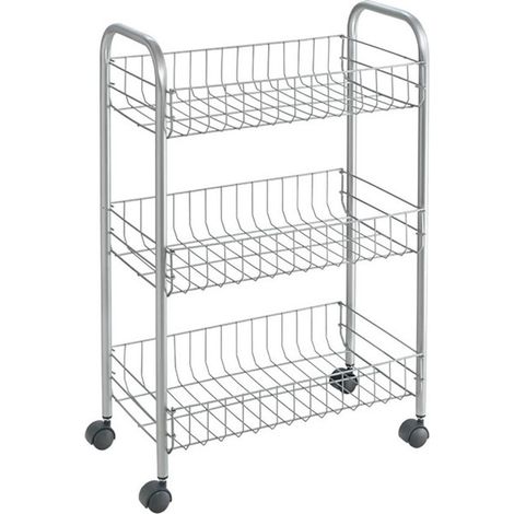 CHARIOT MULTIUSAGE INOX LUGANO 3 C - 41X26X64CM (1/5)