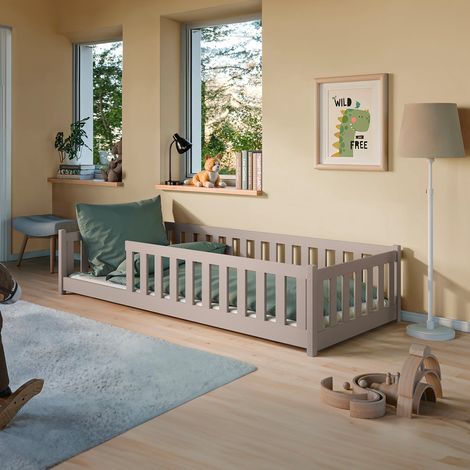 Lit au sol 80x160 sommier inclus Maya Cachemire (1/3)