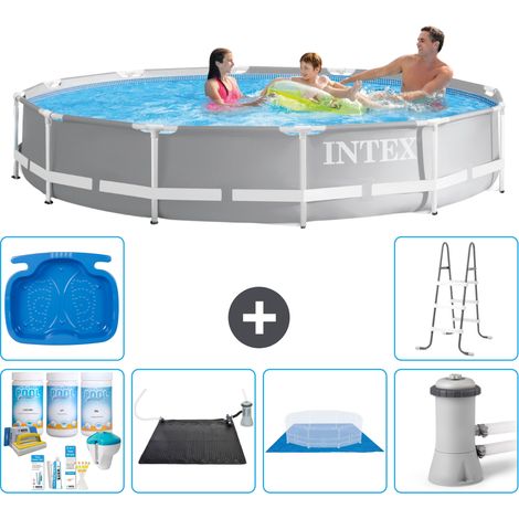 Intex Piscine Prism Frame Ronde - 366x76 cm - 7-pièces S21050 (1/5)