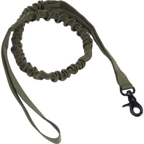 Hundeleine, strapazierfähig, verschleißfest, leicht zu handhaben, elastisch, bietet Flexibilität, Militär-Hundeleine, Haustierbedarf, Grün (1/5)