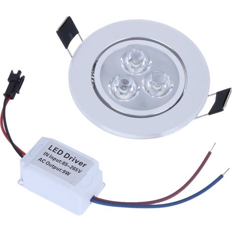 Spotlight LED Encastré 9W Dimmable pour Vitrines Bijoux Hôtels (1/5)