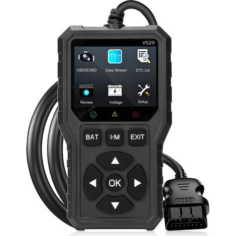 Appareil de Diagnostic OBD2 Universel pour Voiture et Moto - Lecteur de Code de Défaut avec Écran Couleur HD, Surveillance de Batterie - Outil de Diagnostic Complet pour Véhicules 12V (1/5)