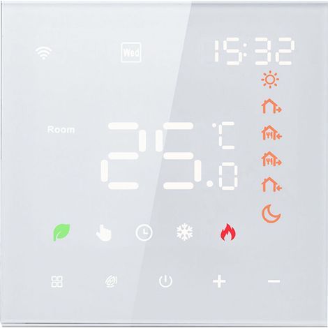 Thermostat WiFi intelligent pour chauffage au sol – Écran tactile LCD programmable, commande vocale, compatible Alexa & Google Assistant (1/5)