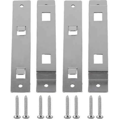 Lot de 2 supports de nichoir, acier inoxydable, fixation facile, vis incluses, pour mangeoires et clôtures