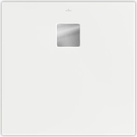 Receveur antidérapant 90 x 90 VILLEROY ET BOCH Planeo acrylique carré stone white