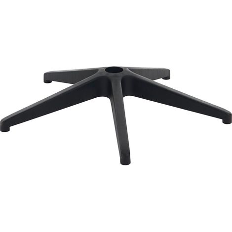 Fußkreuz 60cm HHG-423, Drehstuhl Bürostuhl Chefsessel, Loch Ø5cm (1/3)