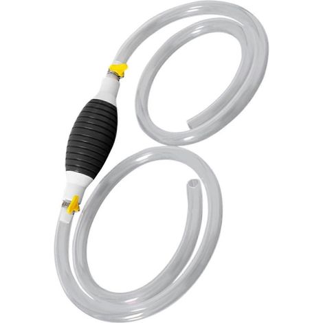 Pompe à main pour essence, pompe à siphon manuelle avec tuyau flexible pour l'extraction du carburant du réservoir. Tuyau durable et facile à utiliser. Application simple et pratique. (1/4)