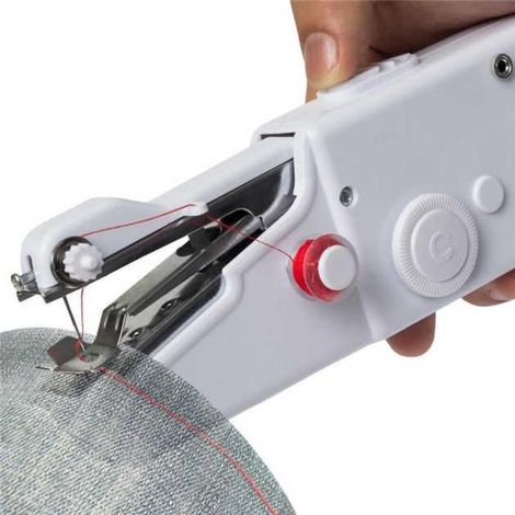 Mini-tragbare Nähmaschine, kabellos, Nadel, Stoff, elektronisch (1/5)
