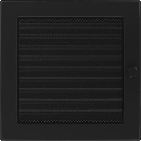 Lüftungsgitter 22x22 schwarz Jalousie (1/4)
