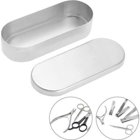 Boîte de Stérilisation pour Matériel Dentaire et Onglerie, Bac Désinfectant 13x5 cm (1/4)