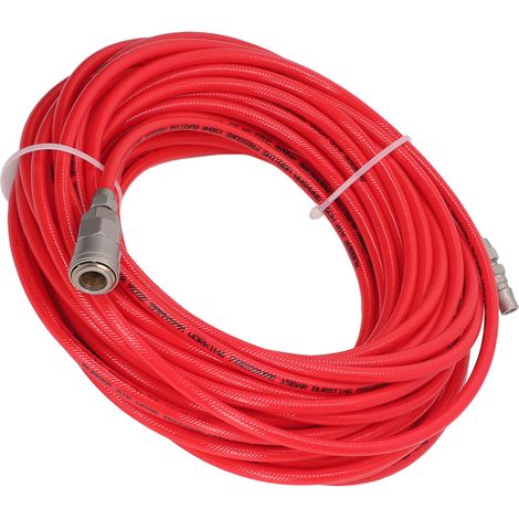 Tuyau pneumatique haute pression 1/4in NPT, PU 5mm intérieur 8mm extérieur, tube air comprimé 20m, rouge (1/5)